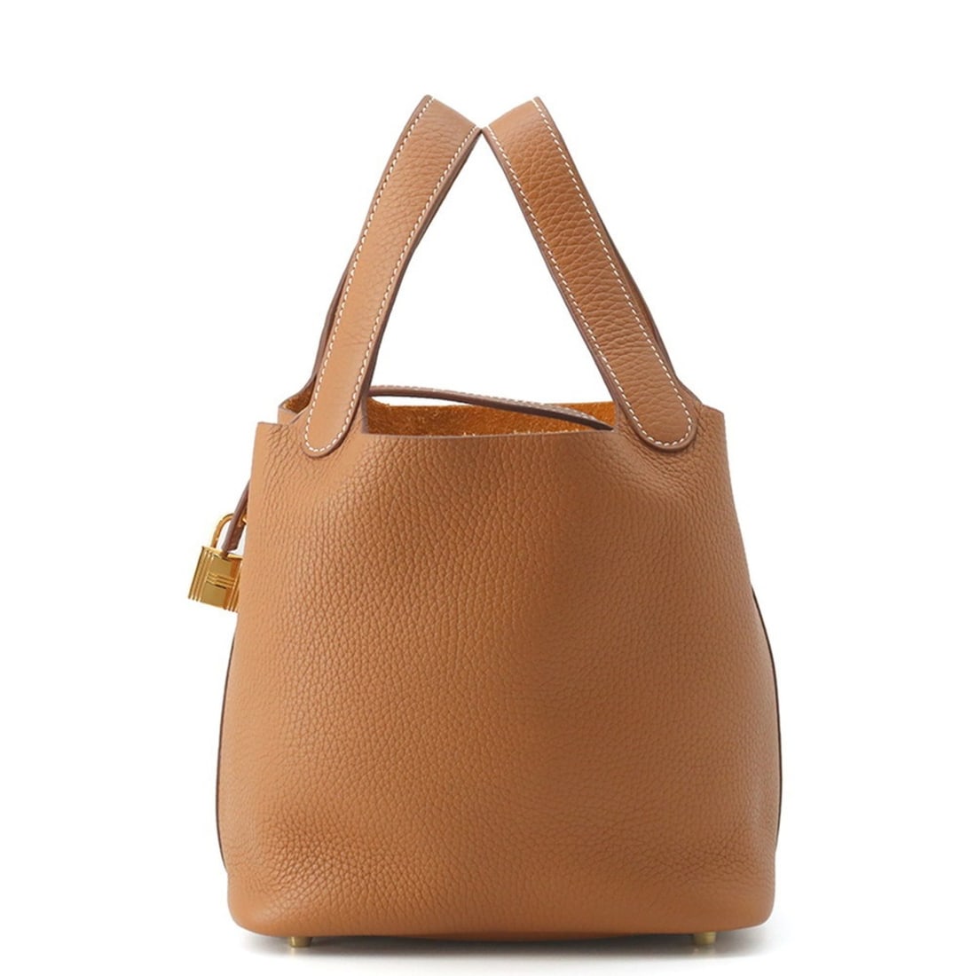 Hermes Hermès Picotin Lock PM Handbag in Gold/Clemence Leather with Z Stamp (1 of 12)