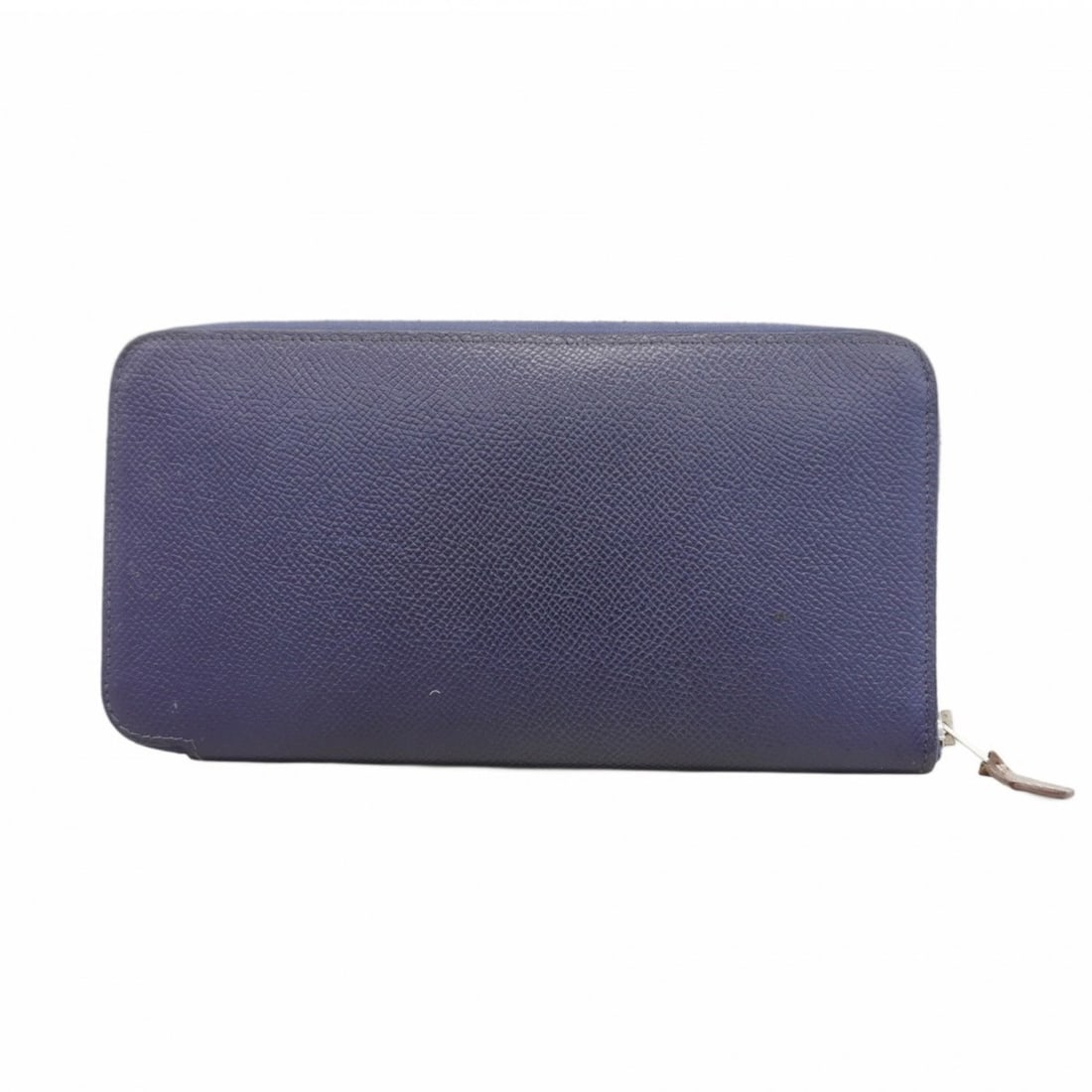 Hermes Hermès Azap Long Silk In Epsom Leather Wallet, Blue Ankle, C Stamp, Women's, P2154602 (1 of 11)