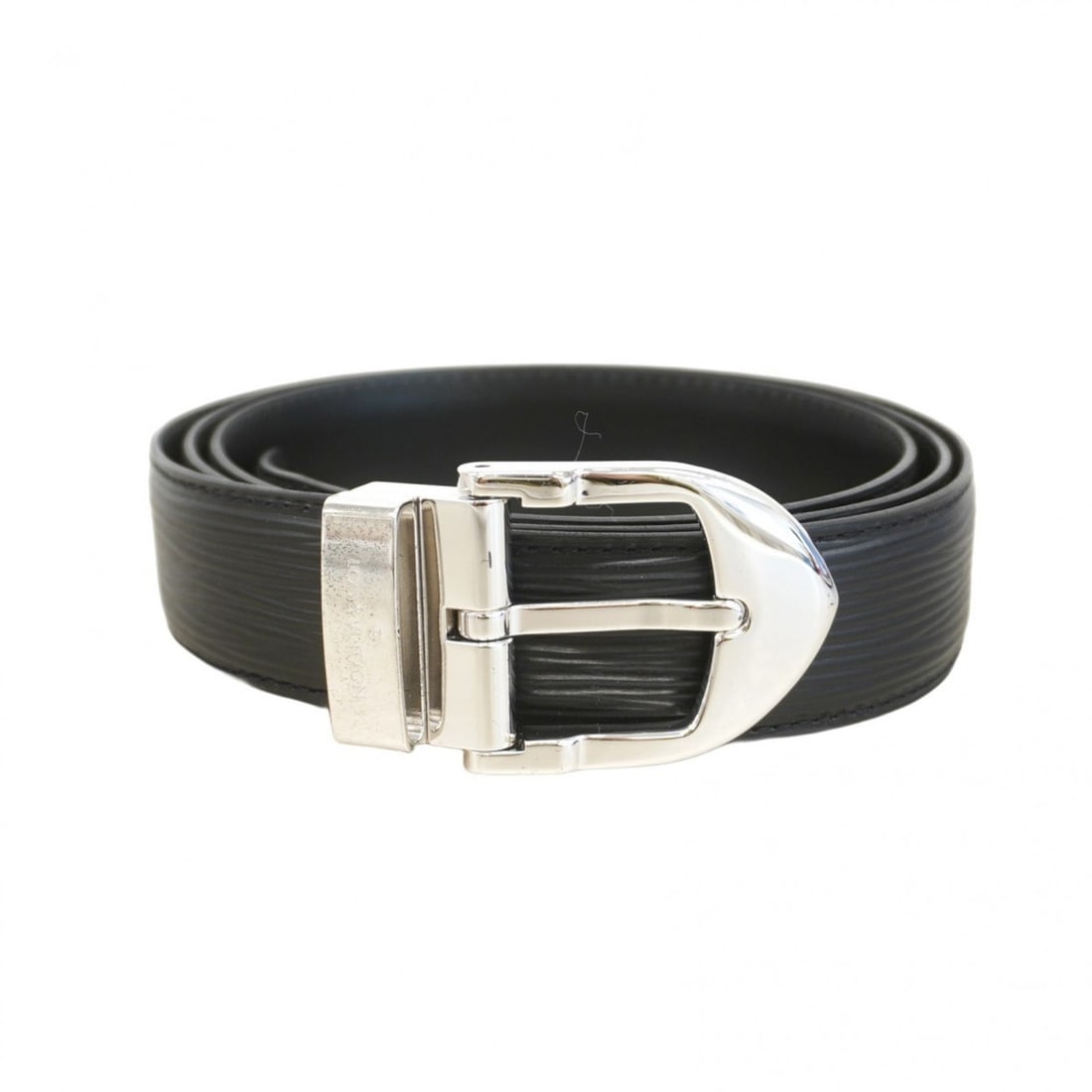Louis Vuitton Epi Leather Belt, Santur Classic, M6833W, Noir, Men's, P2152923 (1 of 8)