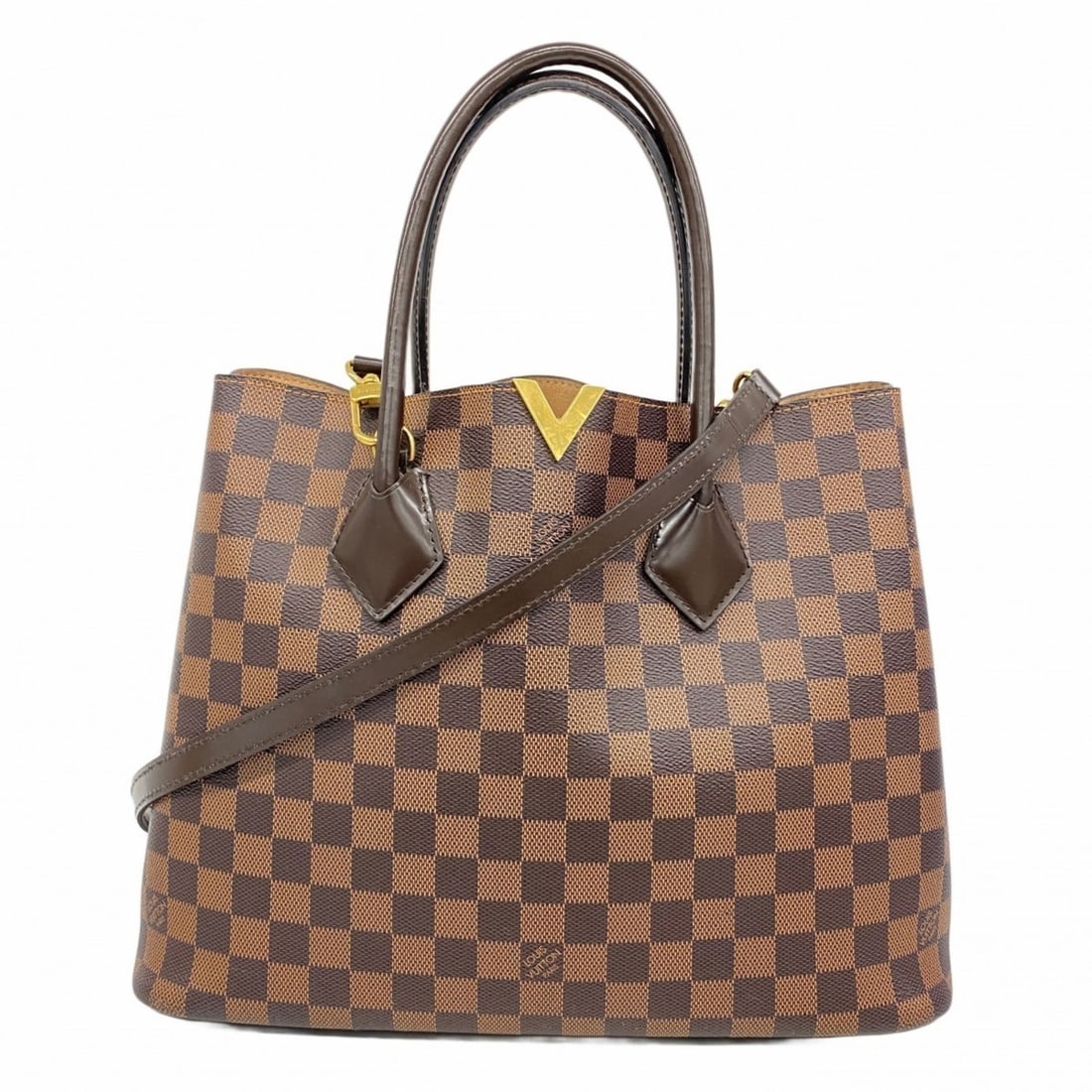 Louis Vuitton Damier Kensington Tote Bag N41435 Ebene 2-Way for Women P2140201: --- Catalog ---Category: SizeSize (HxWxD): 26.5cm x 34cm x 14.5cm / 10.43'' x 13.38'' x 5.7''Category: DesignType: Tote bagColor: EbeneGender: WomenCategory: GeneralMPN: N41435Brand: Louis Vuitton---