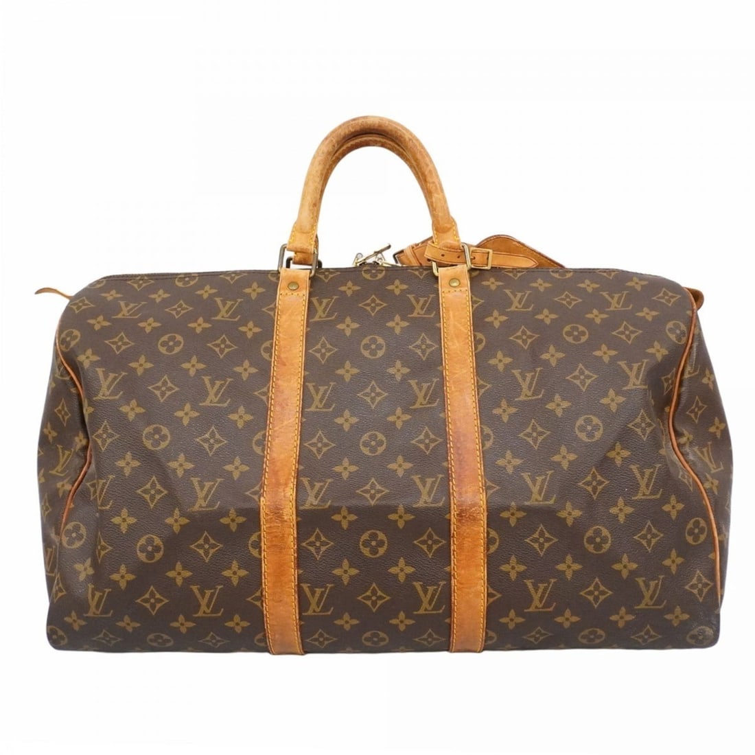 Louis Vuitton Monogram Keepall 50 Boston Bag M41426 Brown Men's/Women's P2103081 (1 of 18)