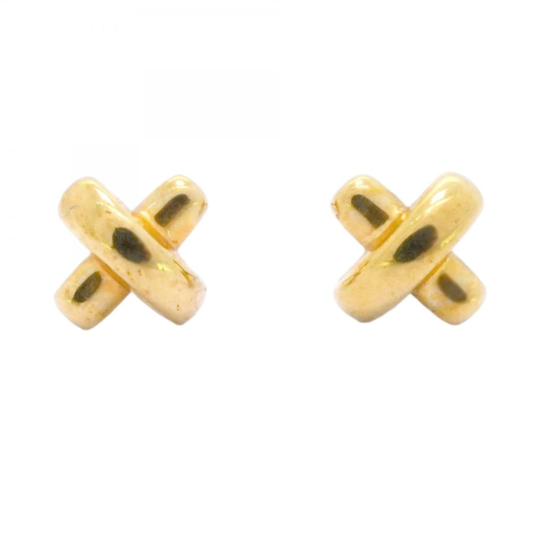 Tiffany Cross Stitch Earrings in 18KYG Yellow Gold for Women, P2010896 (1 of 9)