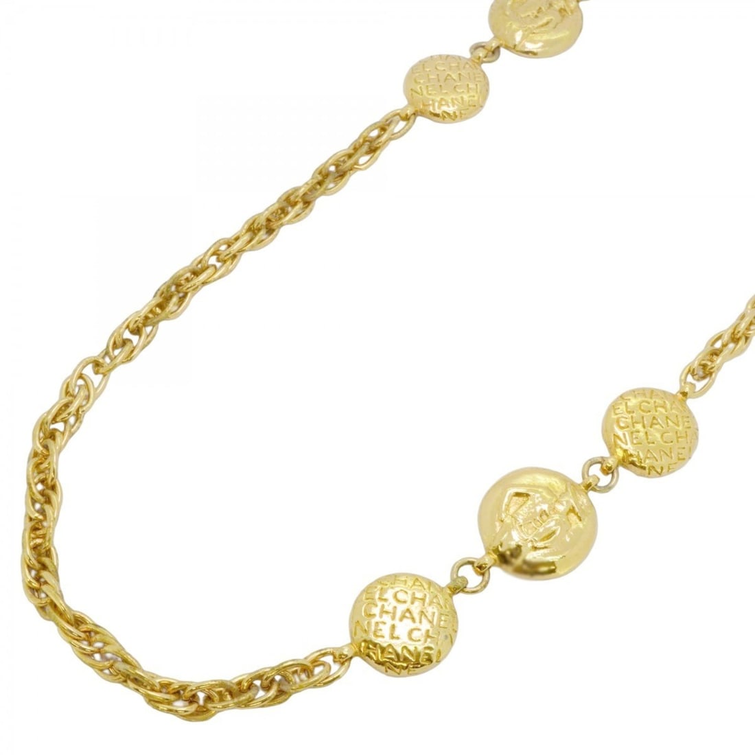 Chanel Mademoiselle Necklace, GP Plated Gold, Women's, P1999112 (1 of 10)