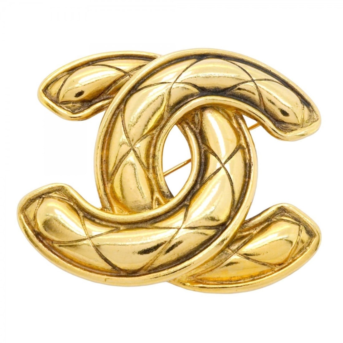 Chanel Coco Mark Matelasse Brooch, GP Plated Gold, Women's, P1917324: --- Catalog ---Category: SizeSize (HxWxD): 4.88cm x 5.67cm / 1.92'' x 2.23''Category: DesignType: BroochColor: GoldGender: WomenMaterial: Gold platingCategory: GeneralBrand: Chanel--- Item List ---Sec