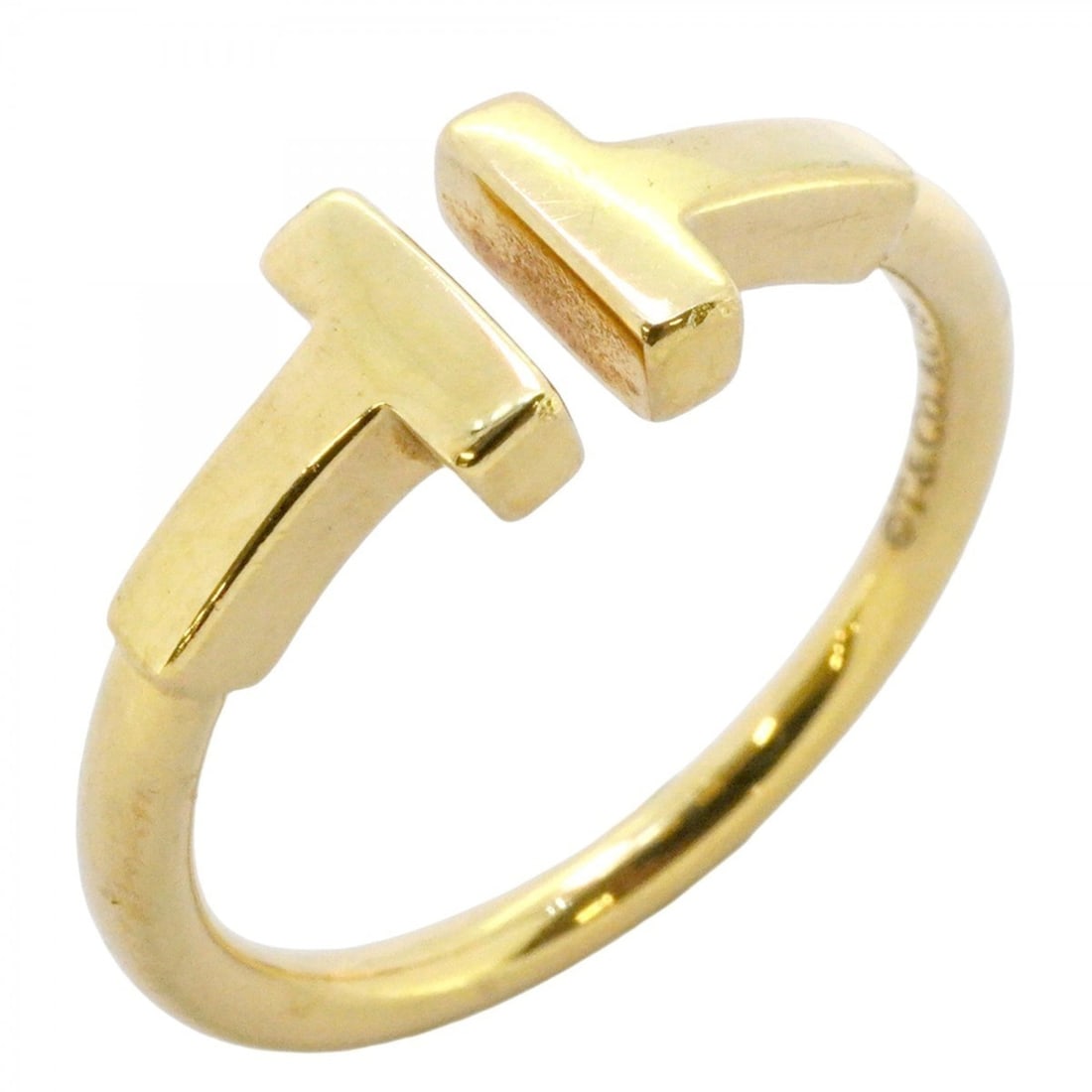 Tiffany T-wire ring in 18KYG yellow gold, size 7.5 for women (1 of 10)