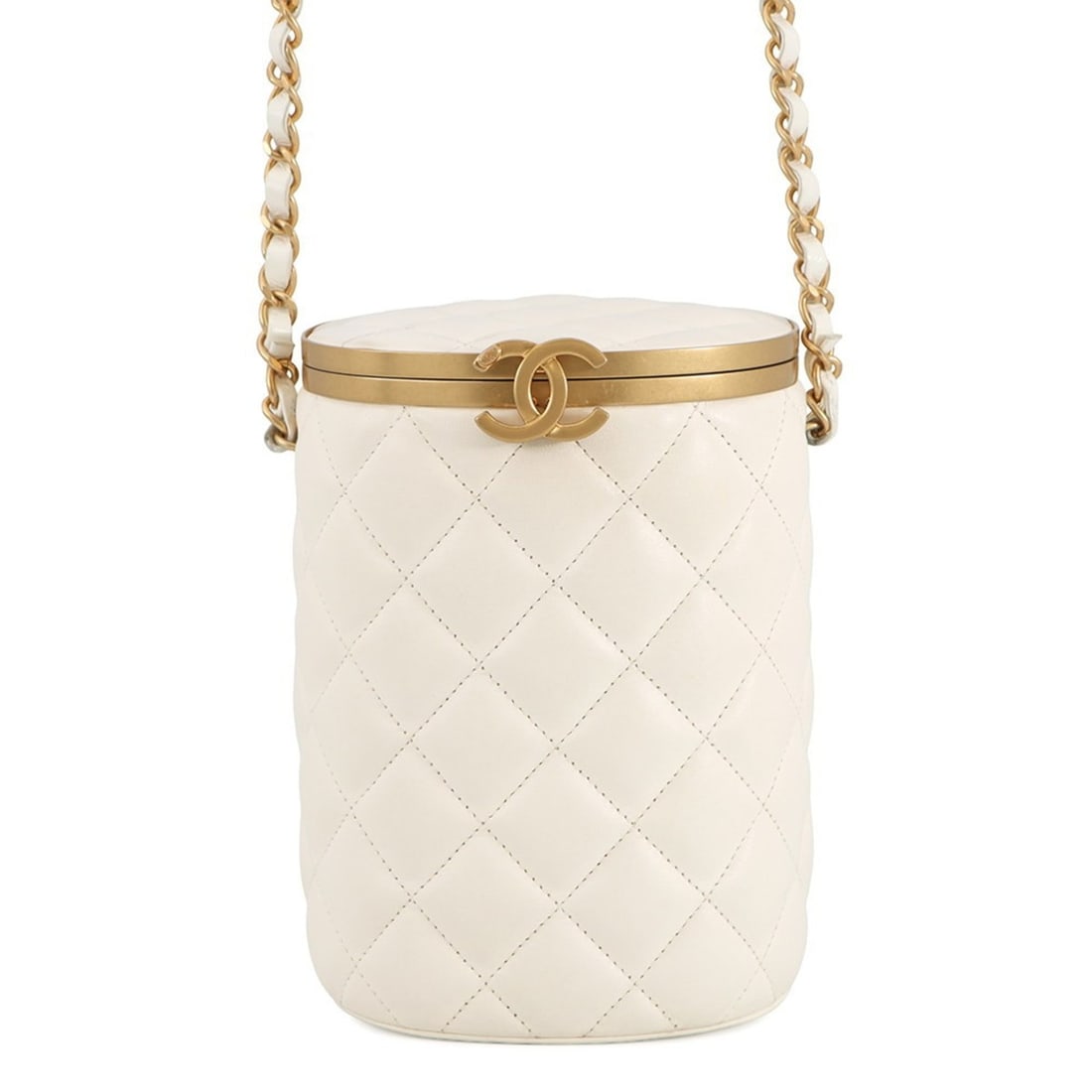 CHANEL Chain Shoulder Bag, Coco Mark, Matelasse Vanity, Lambskin, AS2641, White: --- Catalog ---Category: SizeSize (HxWxD): 16cm x 11cm x 9.5cm / 6.29'' x 4.33'' x 3.74''Category: DesignType: Shoulder bagColor: WhiteGender: WomenMaterial: Leather Category: GeneralMPN: AS2641Brand: