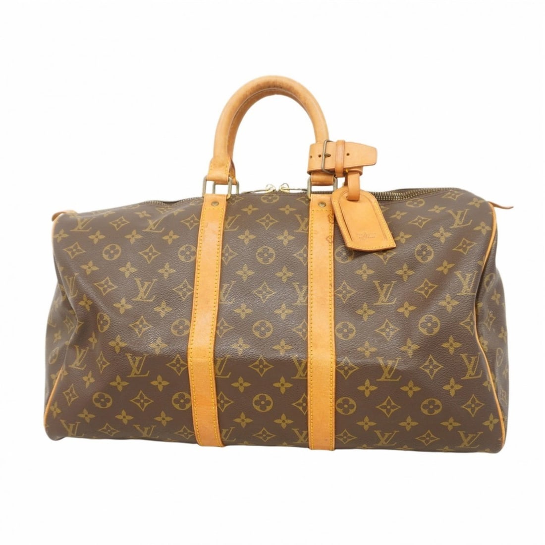 Louis Vuitton Monogram Keepall 45 Boston Bag M41428 Brown Men's and Women's (1 of 15)