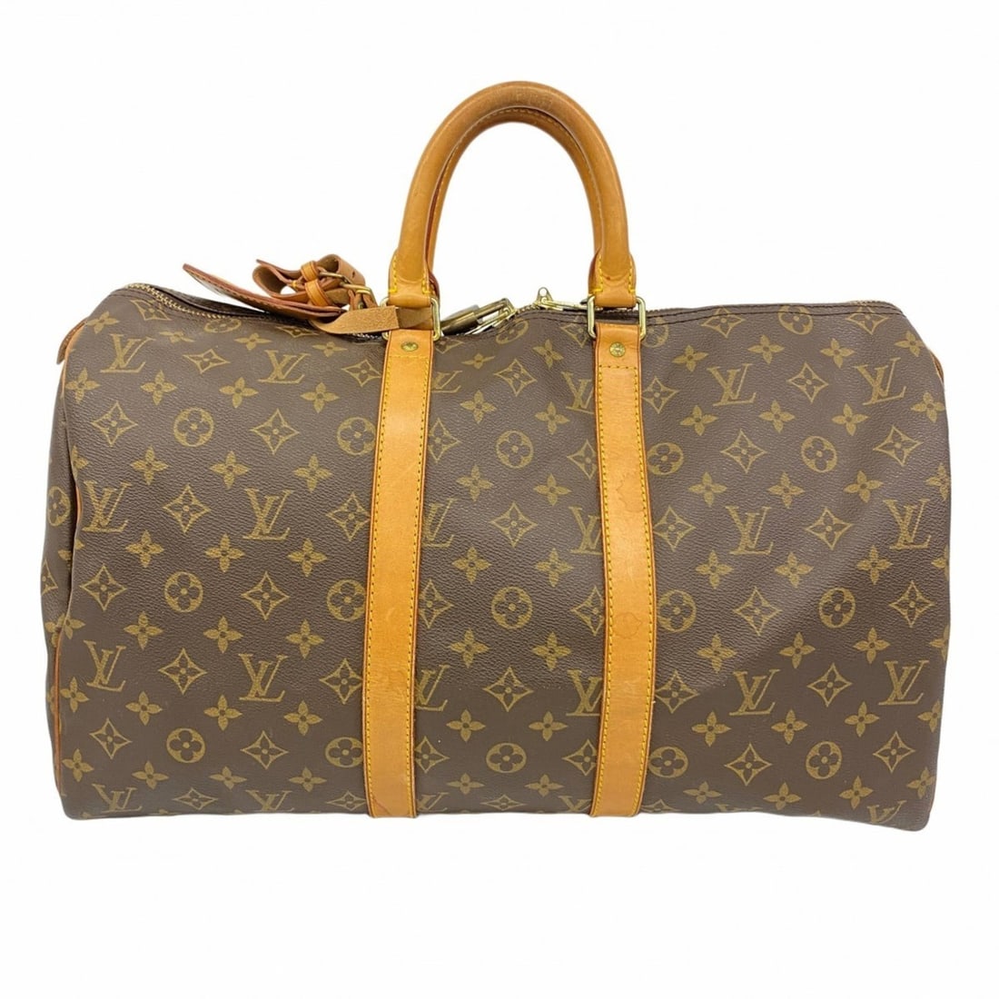 Louis Vuitton Monogram Keepall 45 Boston Bag M41428 Brown Men's and Women's (1 of 13)