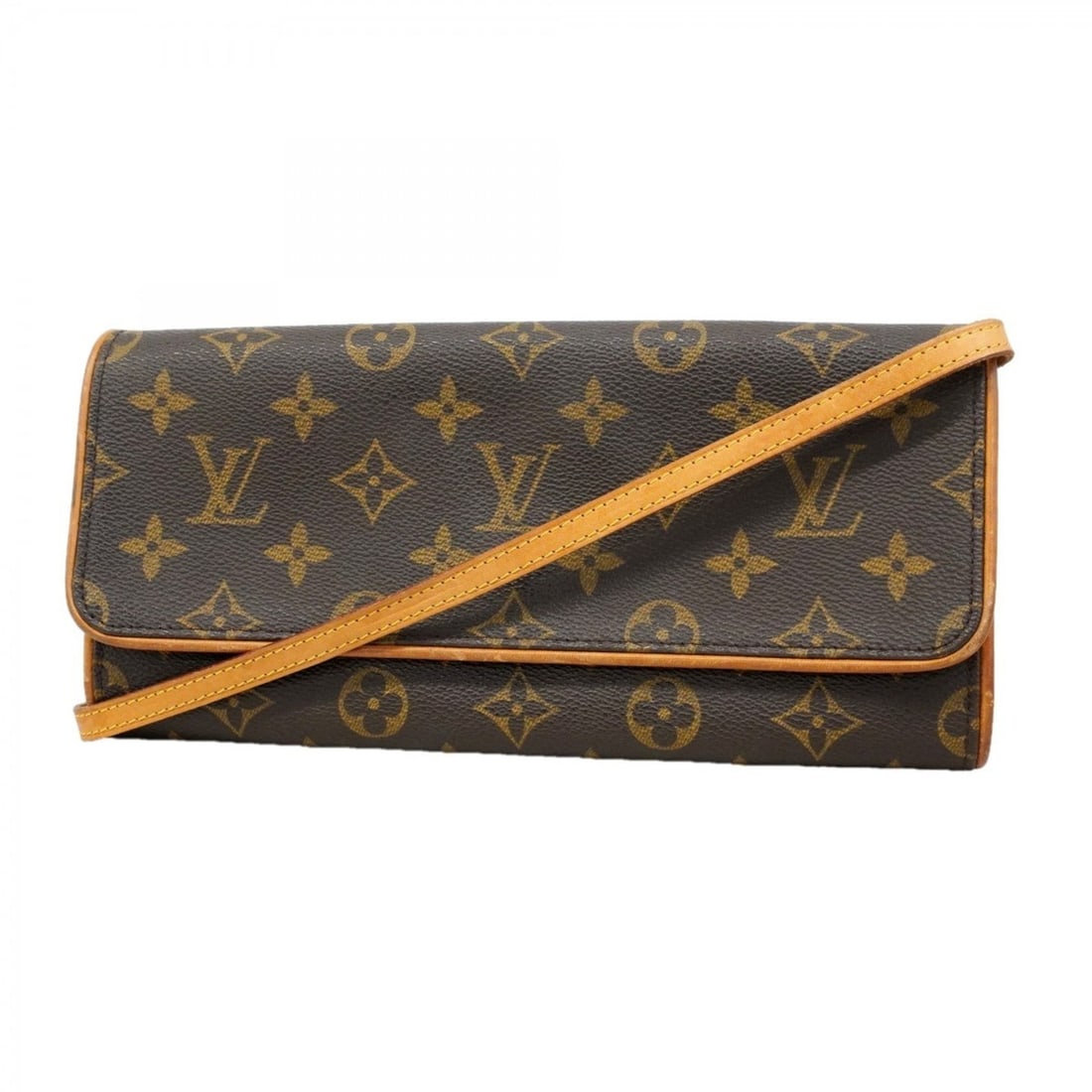 Louis Vuitton Monogram Pochette Twin GM Shoulder Bag M51852 Brown Women's (1 of 17)