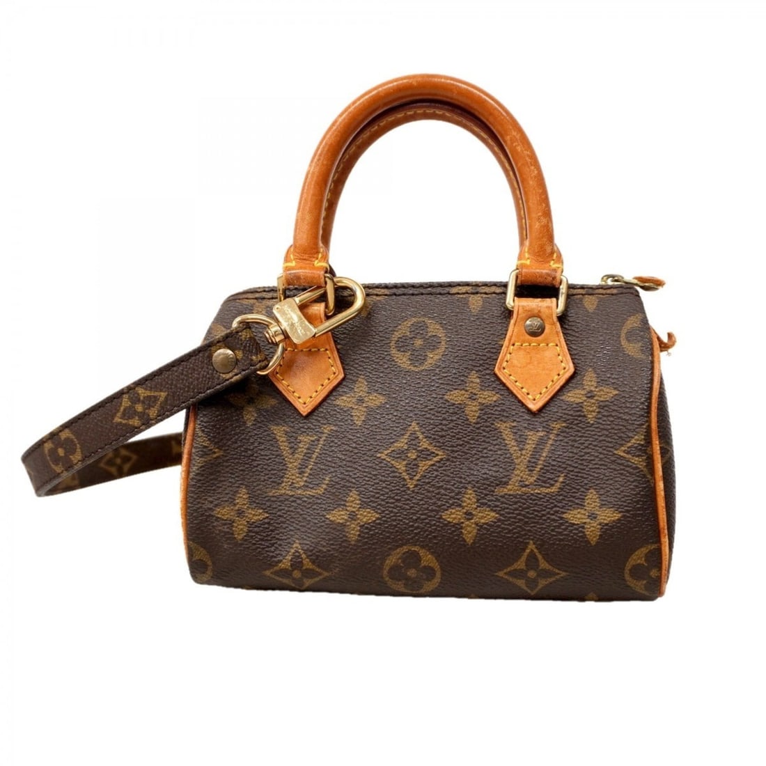Louis Vuitton Monogram Mini Speedy Handbag M41534 Brown Women's (1 of 13)