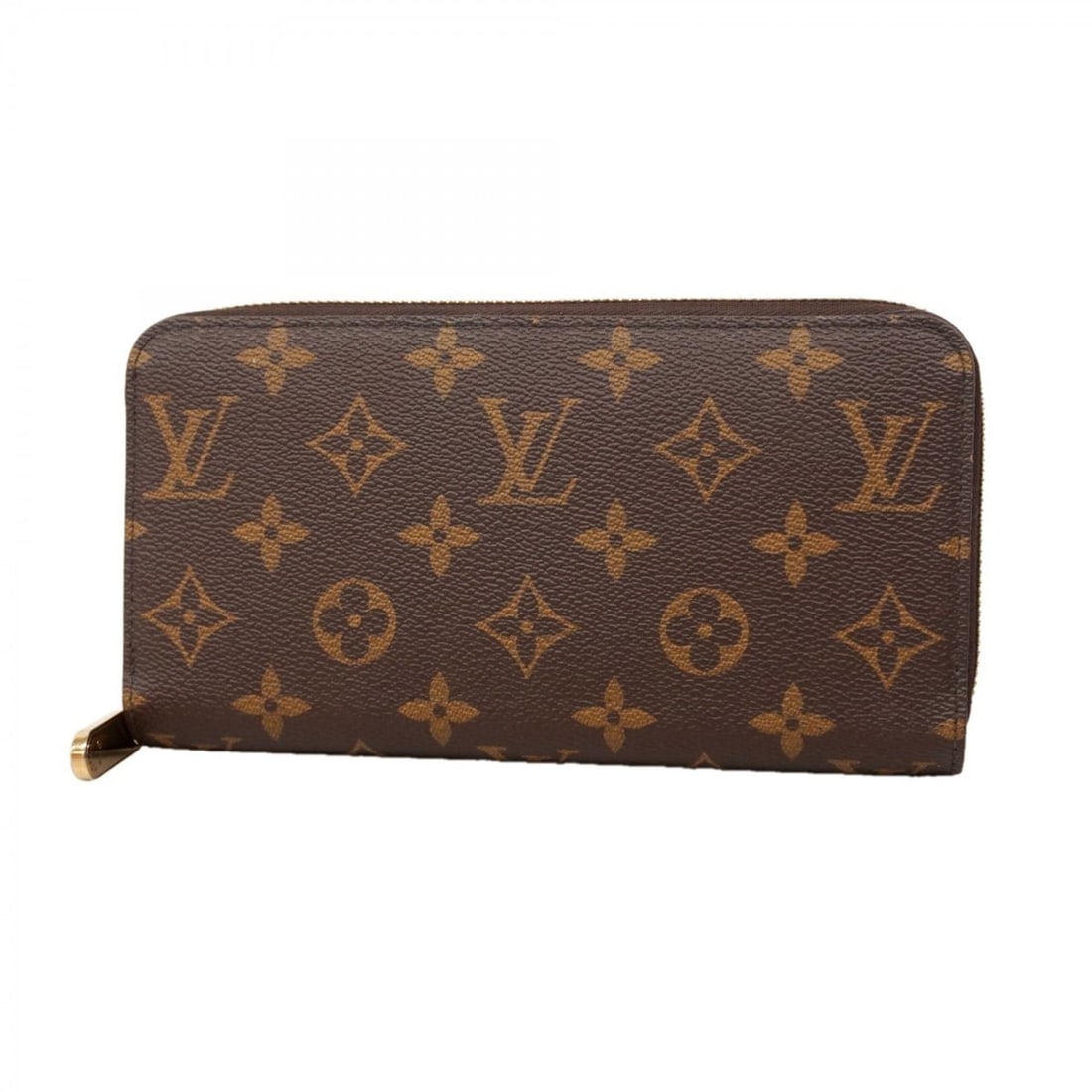 Louis Vuitton Monogram Zippy Wallet, Japan Exclusive, M27030, Brown and Gold, Women's (1 of 12)