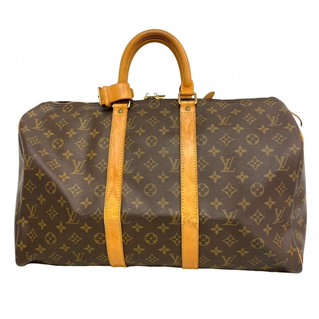 Louis Vuitton Monogram Keepall 45 Boston Bag M41428 Brown Men's and Women's (1 of 11)