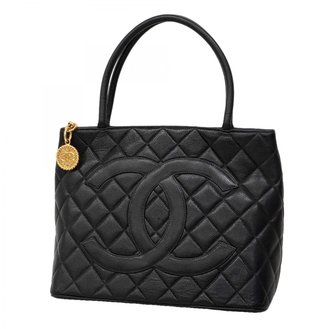 Chanel Reissue Tote Bag, Caviar Skin, Black, Women's: --- Catalog ---Category: SizeSize (HxWxD): 24.5cm x 30cm x 15cm / 9.64'' x 11.81'' x 5.9''Category: DesignType: Tote bagColor: BlackGender: WomenMaterial: Grained Calfskin Hardware Color: GoldCategory