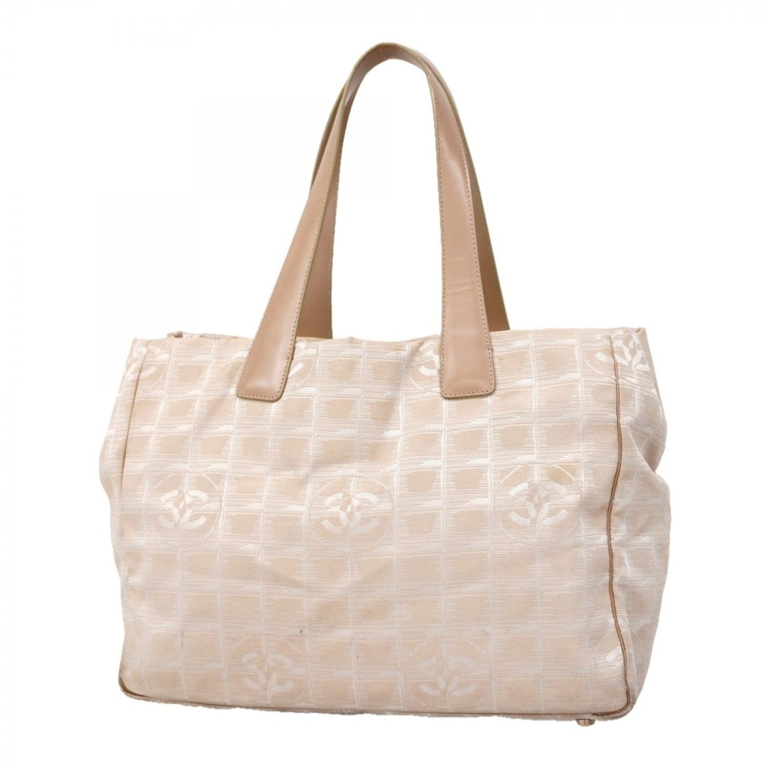 Chanel New Travel Nylon Tote Bag, Beige, Champagne, Women's (1 of 14)