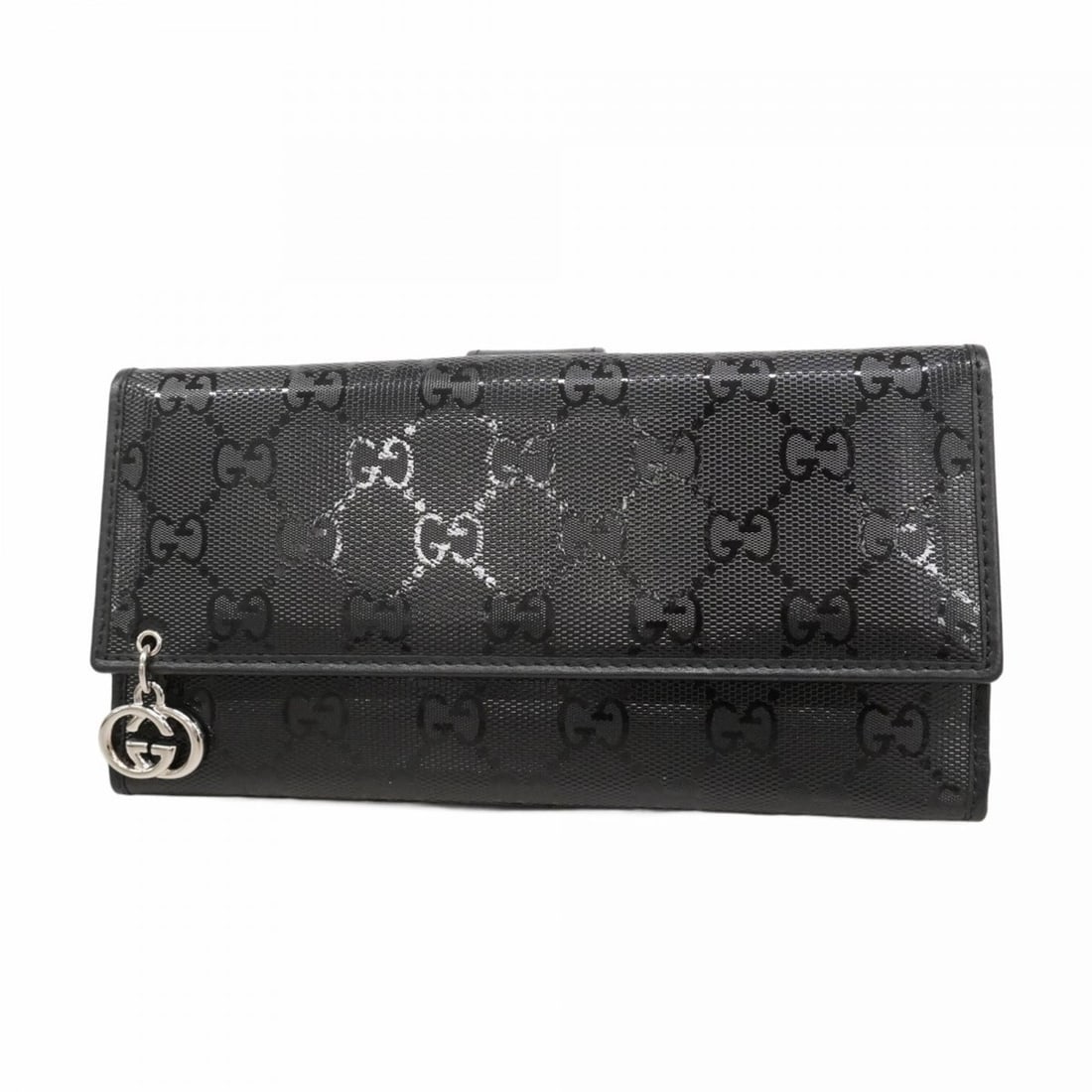 Gucci GG Imprime Long Wallet 212104 Black Women's (1 of 15)
