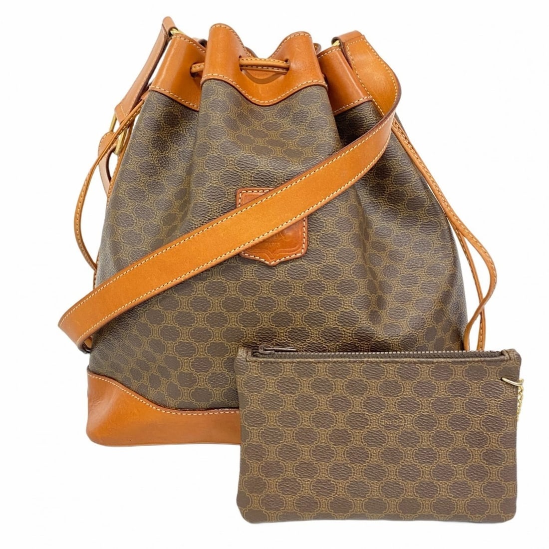 Celine Shoulder Bag Macadam Brown Women's (1 of 16)