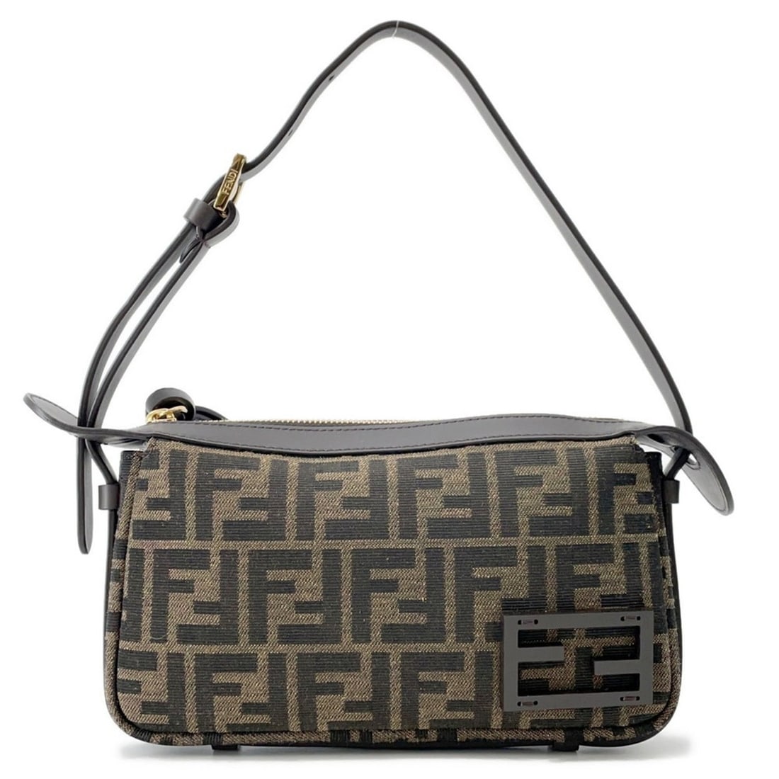 Fendi Zucca Simply Shoulder Bag in FF Jacquard/Leather 8BS097 FENDI (1 of 17)