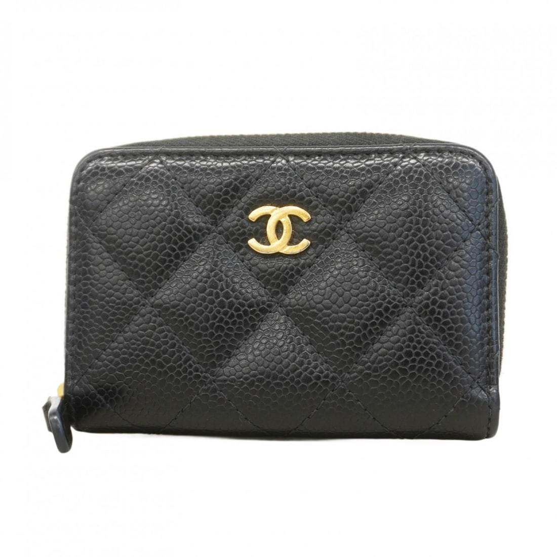 Chanel Wallet/Coin Case Matelasse Caviar Leather Black Women's (1 of 12)