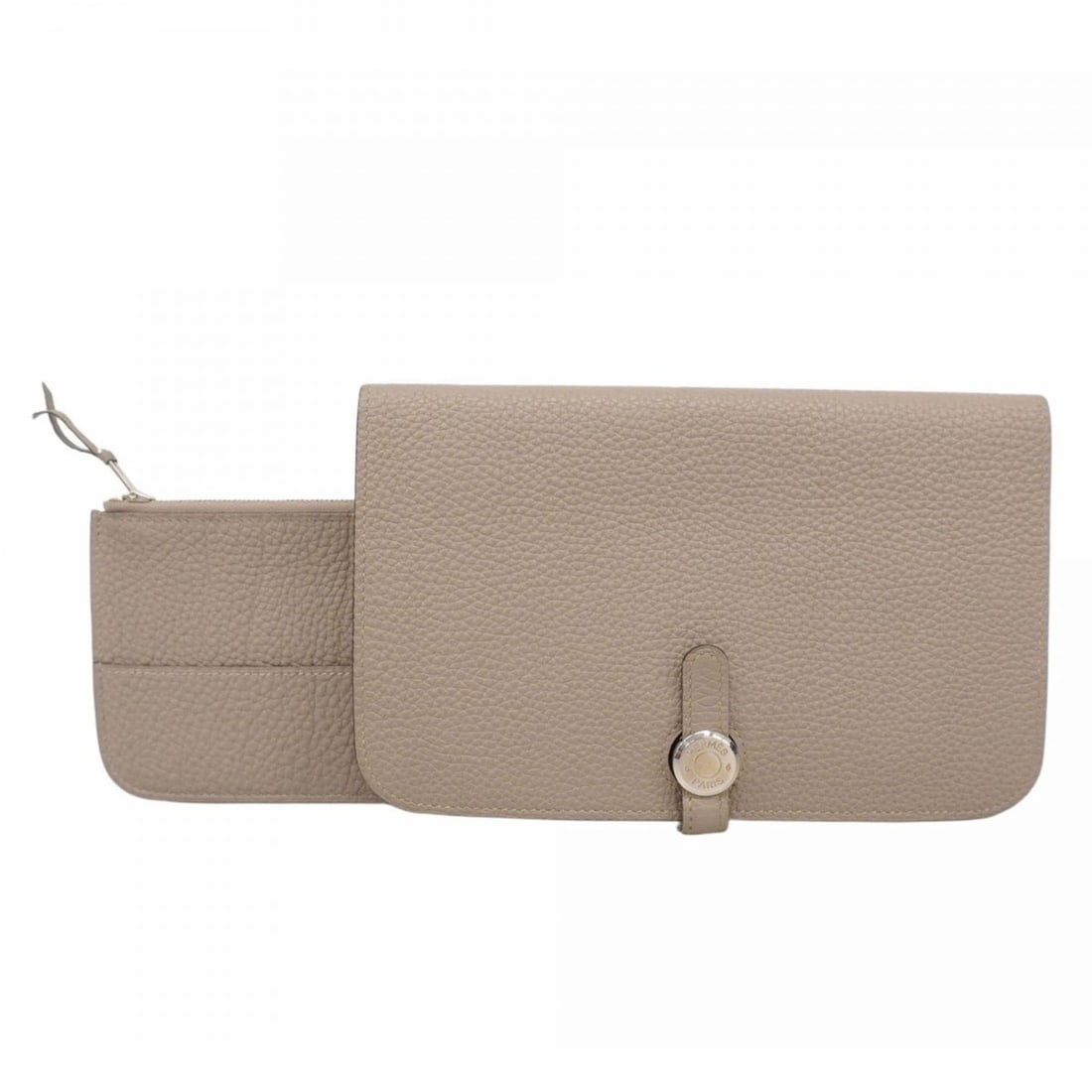 Hermes Hermès Dogon GM Togo Asphalt Long Wallet, A Stamp, Men's and Women's (1 of 15)