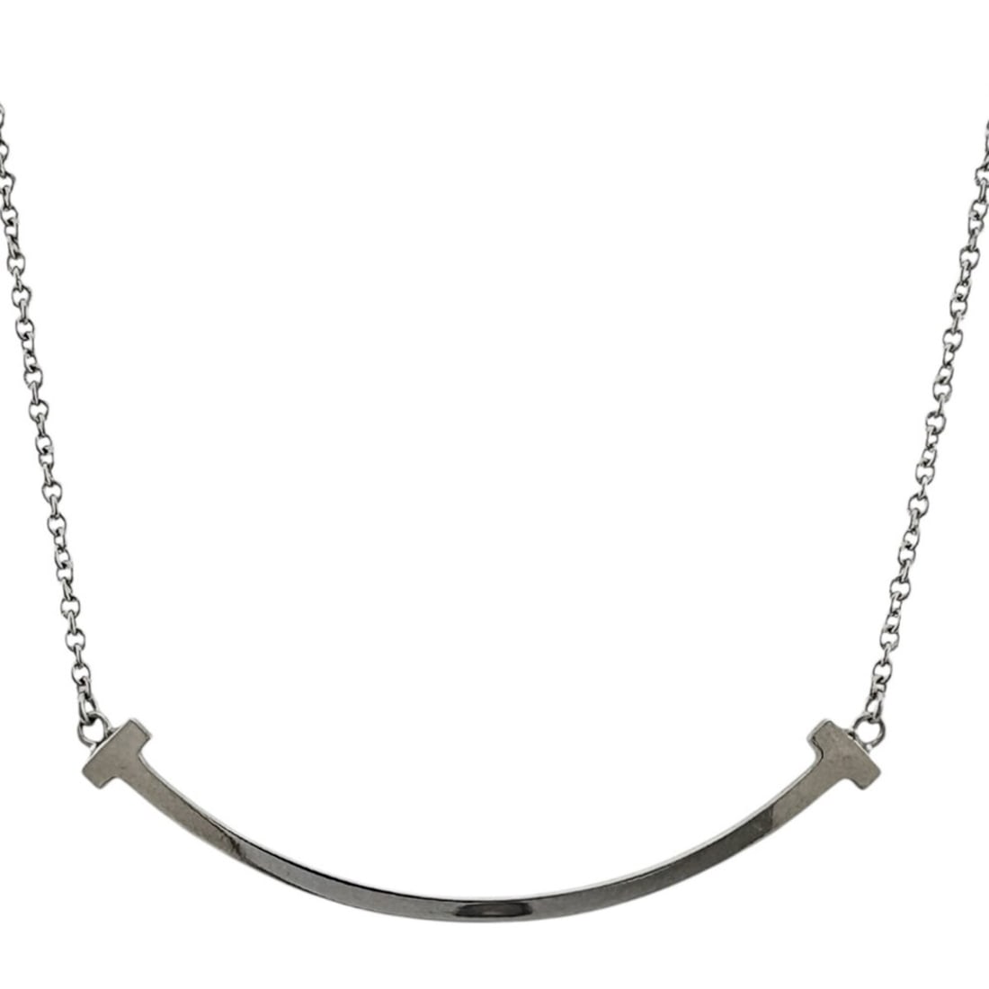 Tiffany T Smile Necklace, 18k Gold, Women's, Pre-owned, TIFFANY & Co. (1 of 13)