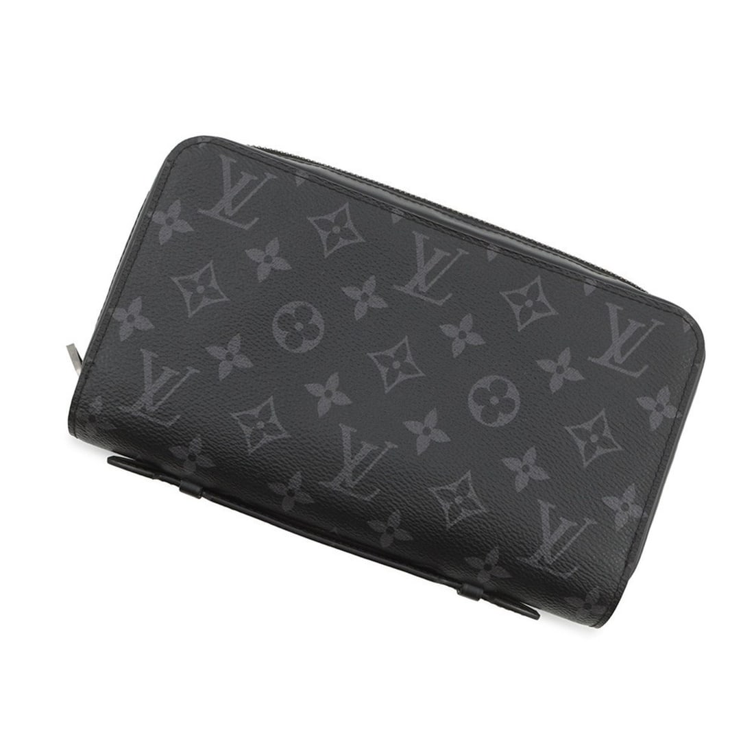Louis Vuitton Monogram Eclipse Zippy XL Long Wallet M61698 LOUIS VUITTON Black Hardware (1 of 14)