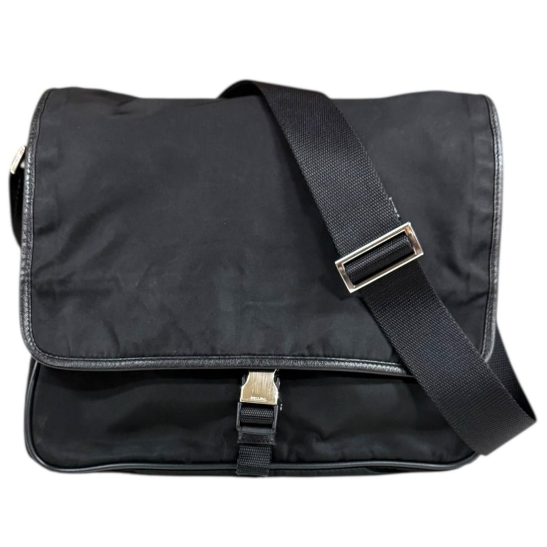 Prada Shoulder Bag, Nylon, Black, Men's, Pre-owned (1 of 17)