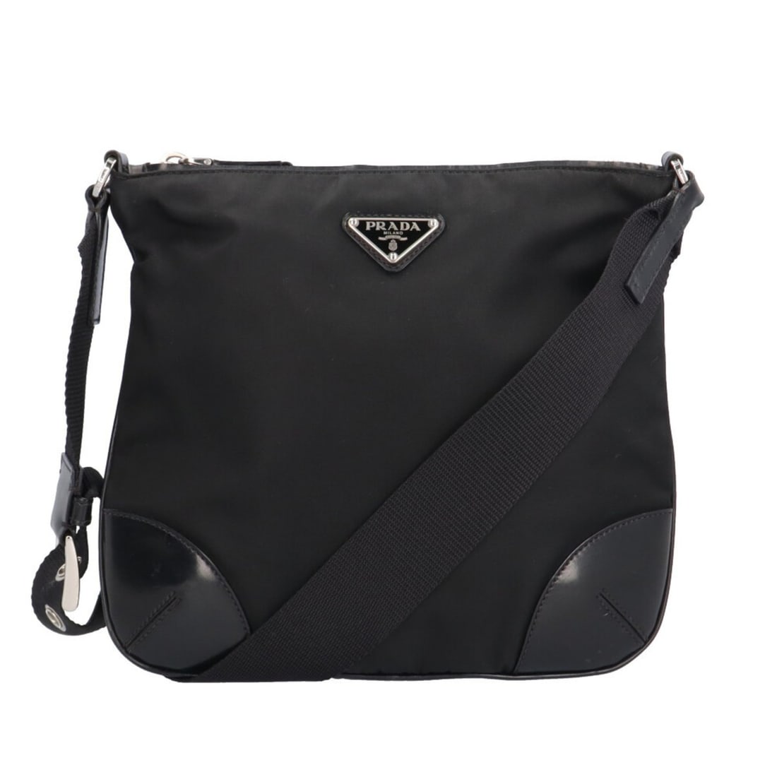Prada Shoulder Bag, Nylon, Black, Unisex, Pre-owned (1 of 13)