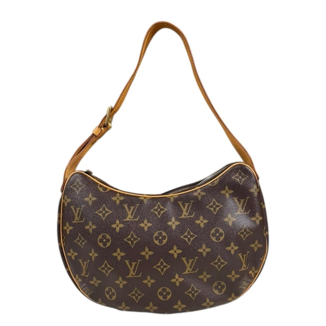 Pre-owned Louis Vuitton Croissant MM Monogram Shoulder Bag in Canvas (M51512) Brown. Women's.: --- Catalog ---Category: SizeWeight: 360g / 12.69oz.Size (HxWxD): 19cm x 31cm x 7cm / 7.48'' x 12.2'' x 2.75''Strap Length: 50cm - 55cm / 19.68'' - 21.65''Category: DesignType: Shoulder bagColor: Brow