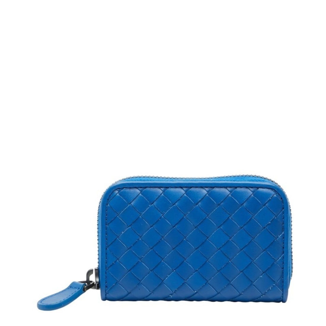 Bottega Veneta Intrecciato Wallet/Coin Purse Blue Leather Women's BOTTEGAVENETA (1 of 13)