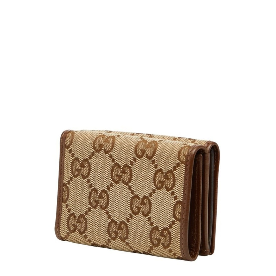 Gucci x Balenciaga The Hacker Project GG Canvas Neo Classic Trifold Wallet 681708 Beige Brown (1 of 15)