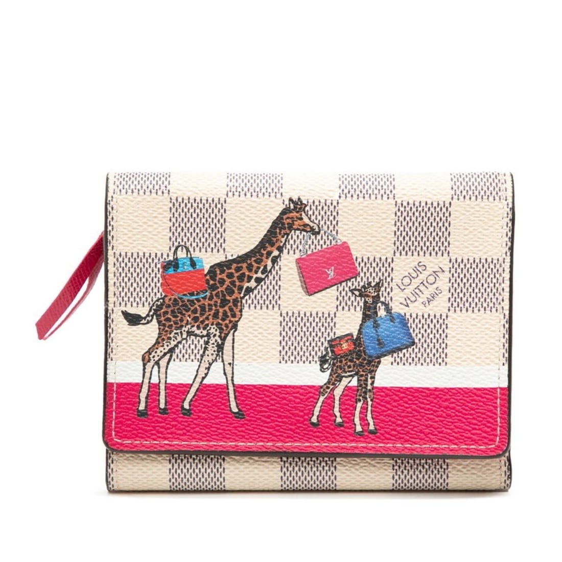 Louis Vuitton Damier Azur Portefeuille Victorine Tri-fold Wallet N60059 White Multicolor Leather: --- Catalog ---Category: SizeSize (HxWxD): 9.5cm x 12cm x 1.5cm / 3.74'' x 4.72'' x 0.59''Category: DesignType: Wallet (tri-fold)Color: Multi-color, WhiteGender: WomenMaterial: PVC , Leather Category: