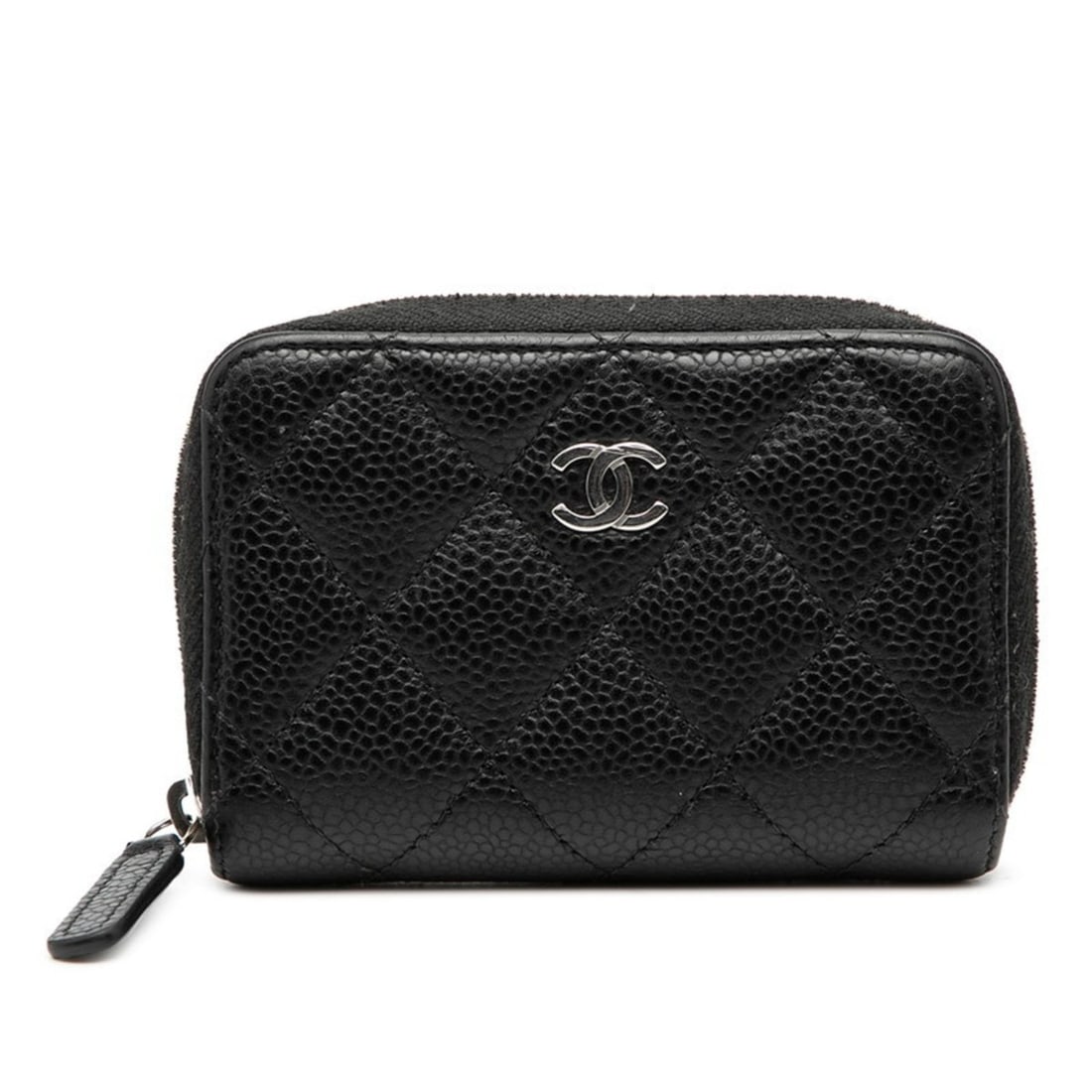 CHANEL Matelasse Coco Mark Wallet/Coin Case Black Caviar Leather Women's: --- Catalog ---Category: SizeSize (HxWxD): 7.5cm x 10.5cm x 2cm / 2.95'' x 4.13'' x 0.78''Category: DesignType: Coin purse/coin caseColor: BlackGender: WomenMaterial: Grained Calfskin Category: