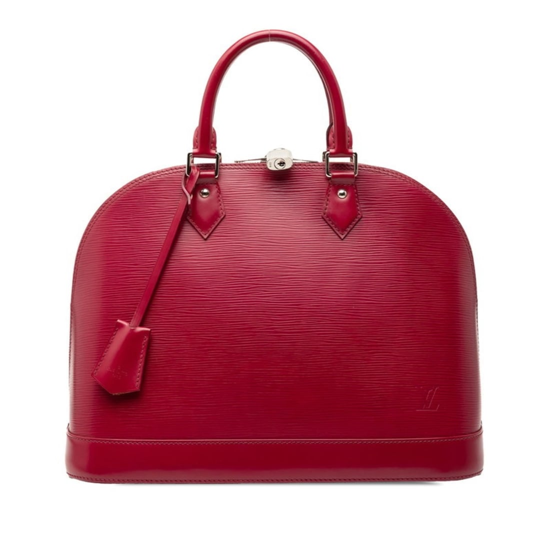 Louis Vuitton Epi Alma MM Handbag M40857 Fuchsia Purple Leather Women's LOUIS VUITTON (1 of 16)