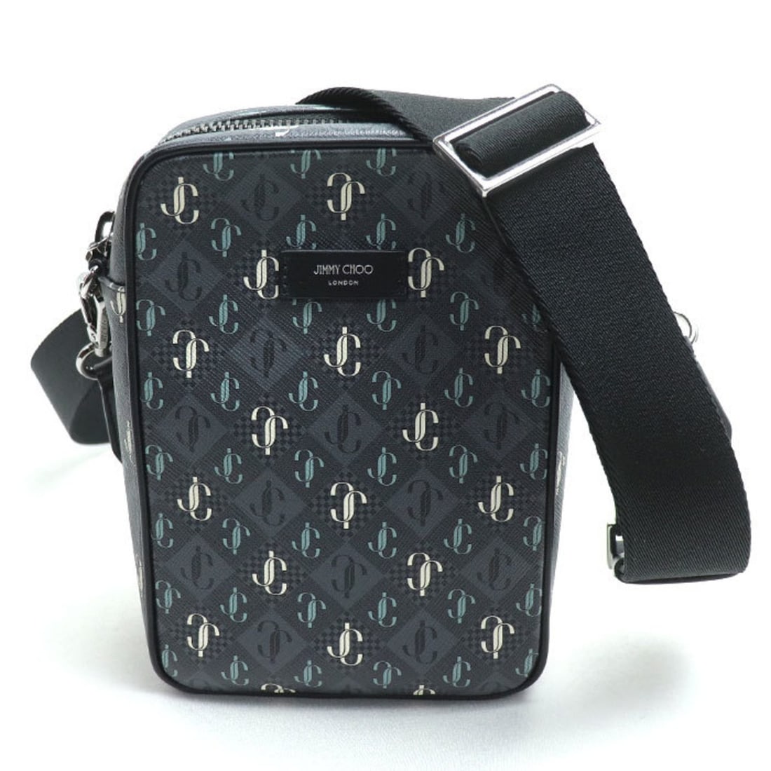 JIMMY CHOO KIMI CAMERA XPO Shoulder Bag Smoke Men's (1 of 13)