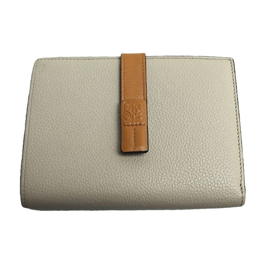 LOEWE Vertical Wallet Medium Bi-fold Beige Light Oat/Honey C660Z41X01 Women's (1 of 11)