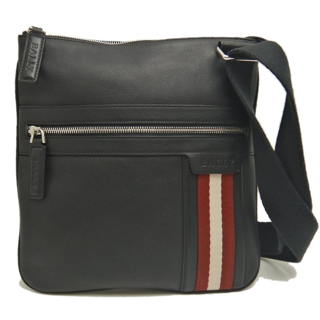 BALLY TUSON SM Trainspotting Shoulder Bag in Black Leather, Women's, 253498: --- Catalog ---Category: SizeSize (HxWxD): 27cm x 26cm / 10.62'' x 10.23''Category: DesignType: Shoulder bagColor: BlackGender: WomenMaterial: Leather Category: GeneralBrand: Bally--- Item List ---Sec