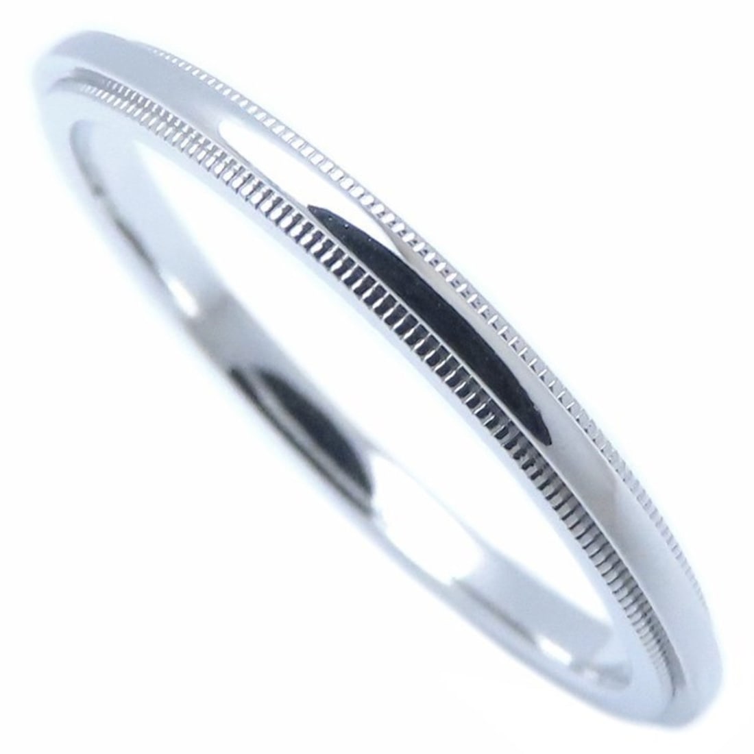TIFFANY & Co. Tiffany Milgrain Ring in Pt950 Platinum for Men, 294863 (1 of 10)