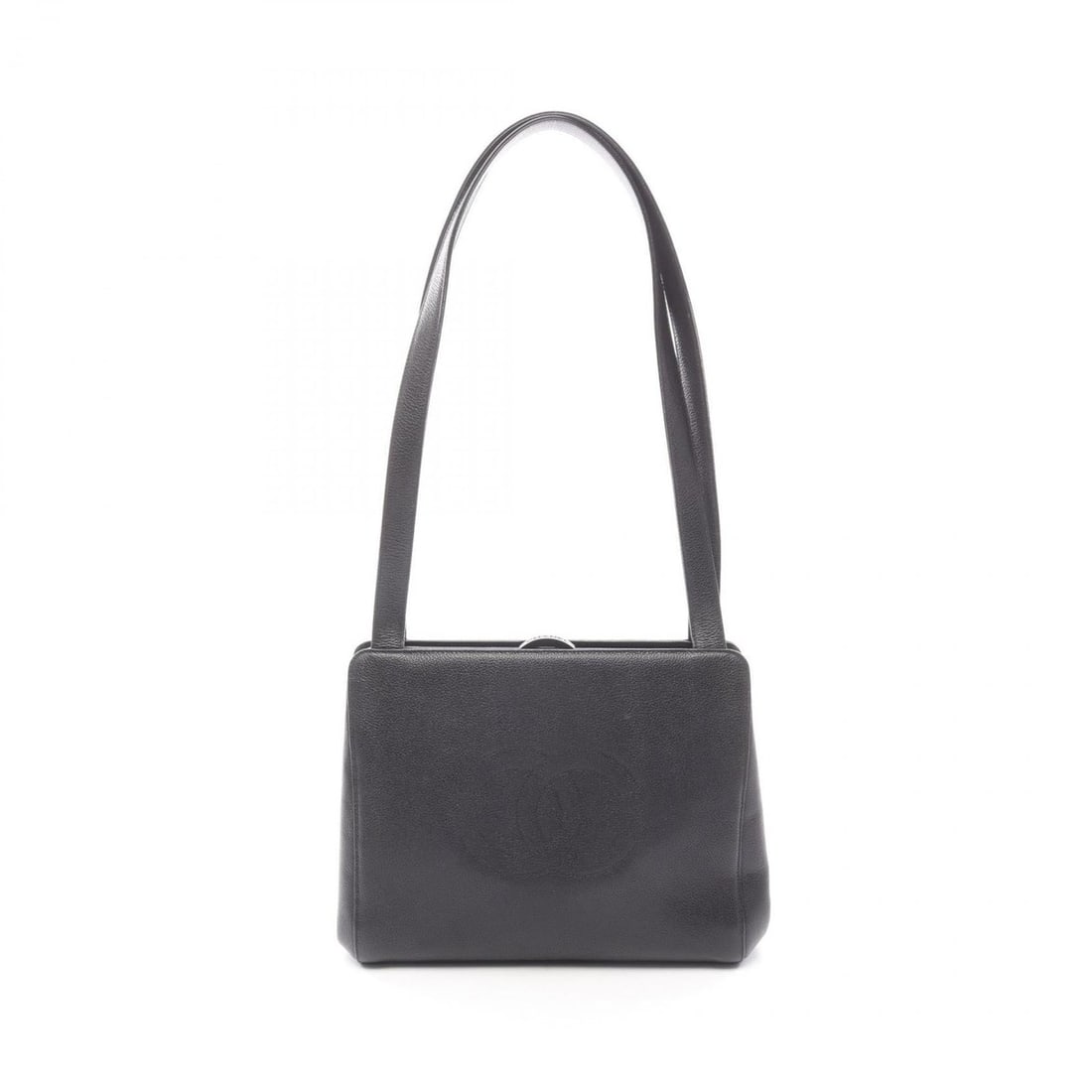 CHANEL Coco Mark Tote Bag, Leather, Women's, Black (1 of 16)