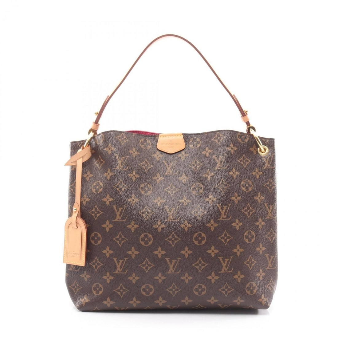 Louis Vuitton Graceful PM Shoulder Bag, Coated Canvas and Leather, Monogram, Women's, Brown Pink,: --- Catalog ---Category: SizeSize (HxWxD): 28cm x 29cm x 11cm / 11.02'' x 11.41'' x 4.33''Category: DesignType: Shoulder bagColor: Brown, Monogram, Pink, PivoineGender: WomenMaterial: Coated canvas ,