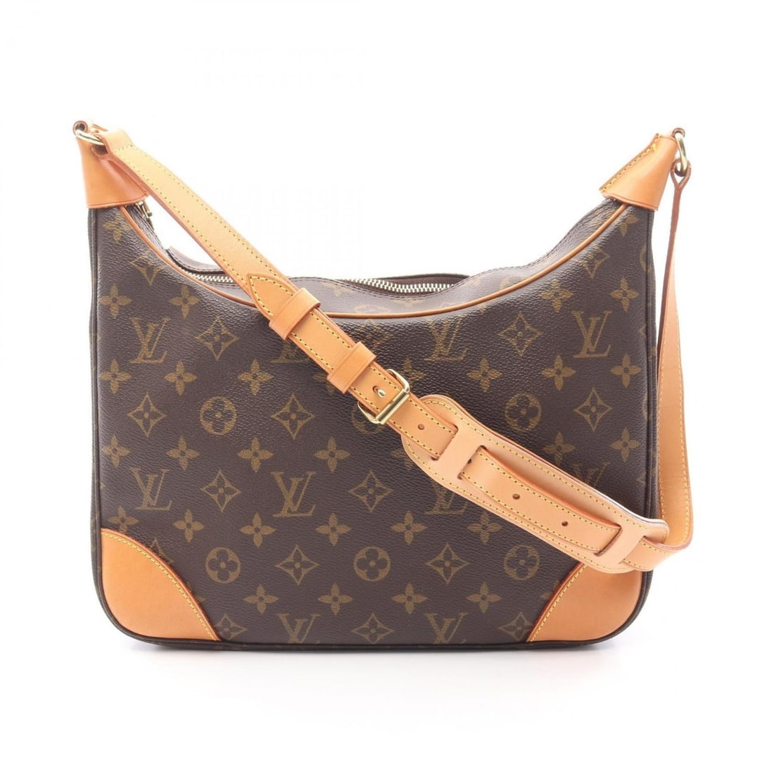 Louis Vuitton Boulogne PM Shoulder Bag, Coated Canvas and Leather, Monogram, Women's, Brown, M51265 (1 of 13)