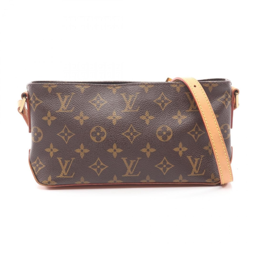 Louis Vuitton Trotter Shoulder Bag, Coated Canvas and Leather, Monogram, Women's, Brown, M51240: --- Catalog ---Category: SizeSize (HxWxD): 12cm x 22cm x 7cm / 4.72'' x 8.66'' x 2.75''Category: DesignType: Shoulder bagColor: Brown, MonogramGender: WomenMaterial: Coated canvas , Leather Category: