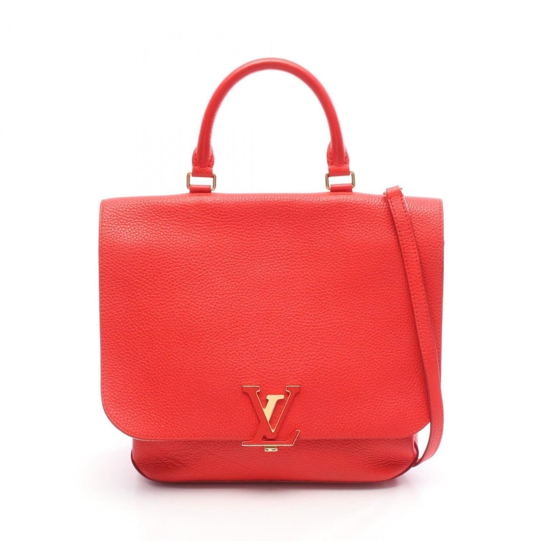 Louis Vuitton Volta Parnassus Handbag, Leather, Women's, Red, M50287 (1 of 13)