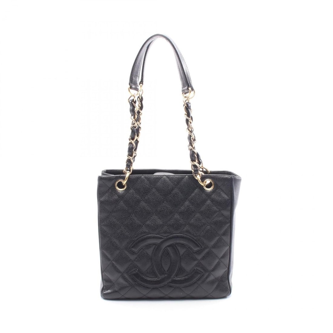 CHANEL Matelasse PST Tote Bag in Calfskin Leather (Cowhide) for Women, Black: --- Catalog ---Category: SizeSize (HxWxD): 24cm x 24cm x 8cm / 9.44'' x 9.44'' x 3.14''Category: DesignType: Tote bagColor: BlackGender: WomenMaterial: Leather Leather/Fur Type: CalfskinCategory: Gene