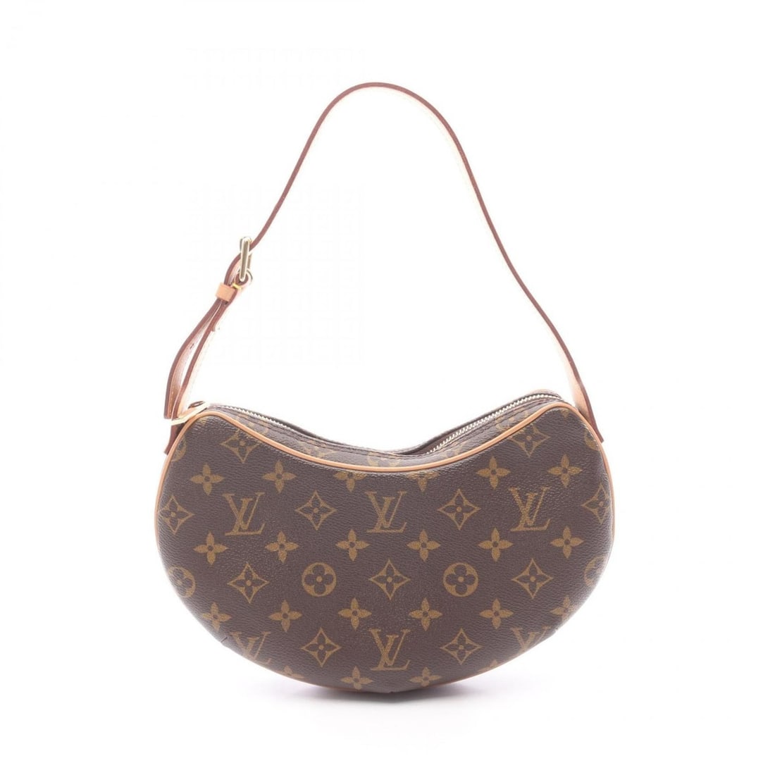 Louis Vuitton Pochette Croissant Shoulder Bag, Coated Canvas and Leather, Monogram, Women's, Brown,: --- Catalog ---Category: SizeSize (HxWxD): 14cm x 26cm x 6cm / 5.51'' x 10.23'' x 2.36''Category: DesignType: Pochette, Shoulder bagColor: Brown, MonogramGender: WomenMaterial: Coated canvas , Leather