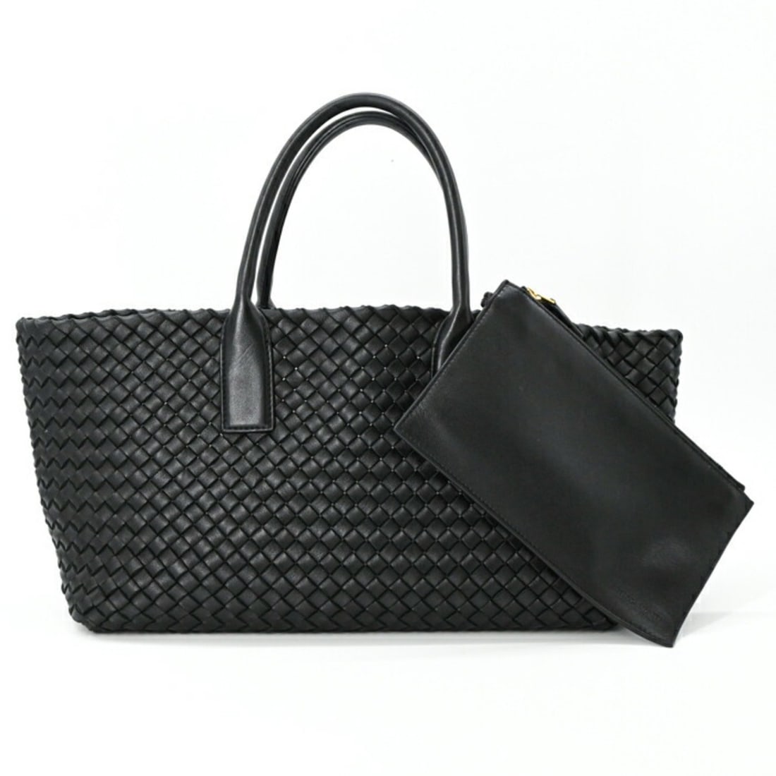 BOTTEGA VENETA Small Cabas Intrecciato Tote Bag, Black, 730297V1OW18425 (1 of 13)