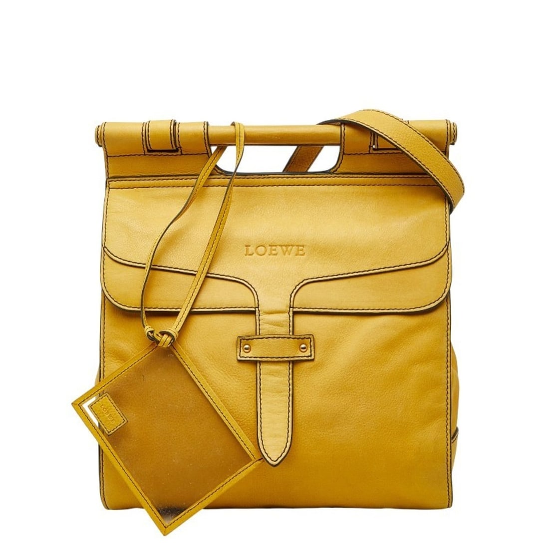 LOEWE Candy Shoulder Bag in Yellow Leather for Women: --- Catalog ---Category: SizeStrap Drop: 48cm / 18.89''Handle Drop: 2.50cm / 0.98''Size (HxWxD): 31cm x 25.5cm x 9.5cm / 12.2'' x 10.03'' x 3.74''Category: DesignType: Shoulder bagColor: YellowGender: