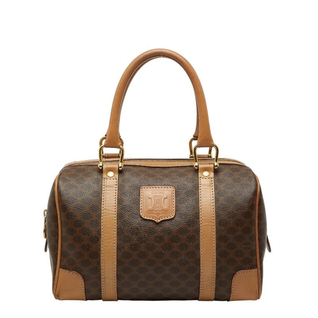 Celine Macadam Boston Bag in Brown Leather for Women (1 of 15)