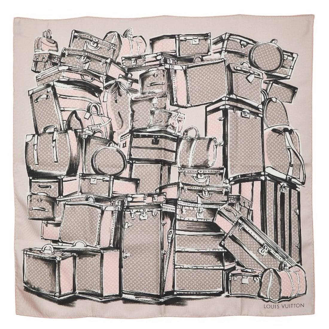 Louis Vuitton Carre Trunk Scarf Muffler M73985 Pink Multicolor Silk Women's LOUIS VUITTON: --- Catalog ---Category: SizeSize (LxW): 88.5cm x 89.5cm / 34.84'' x 35.23''Category: DesignType: ScarfColor: Multi-color, PinkGender: WomenMaterial: Silk Category: GeneralBrand: Louis VuittonModel: M