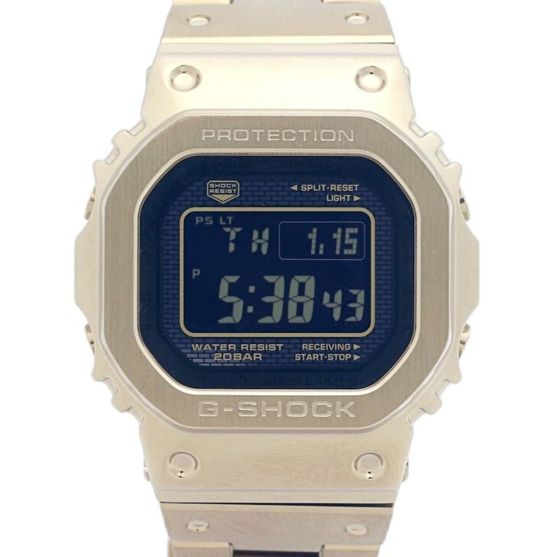 CASIO G-Shock Full Metal Men's Watch GMW-B5000GD-9JF, Stainless Steel, 130459: --- Catalog ---Category: SizeWrist Size: 24cm / 9.44''Case Diameter: 37mm / 1.46''Category: DesignType: WristwatchGender: MenColor (Dial): GoldMaterial (Case): Stainless steelCategory: GeneralMPN: GMW