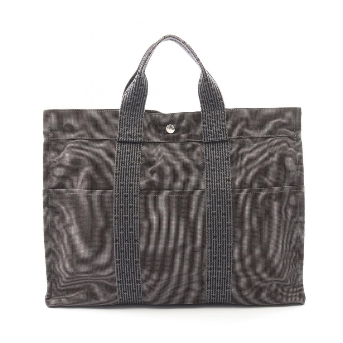 Hermes Hermès Air Line MM Tote Bag, Canvas/Nylon Canvas, Men's/Women's, Gray (1 of 12)